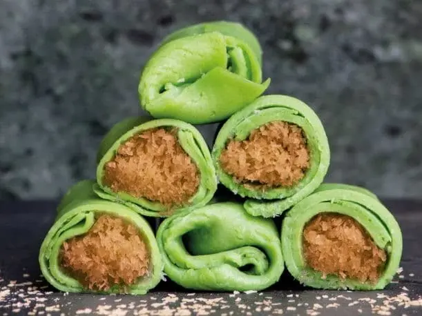 Dadar Gulung (Indonesische Kokosflensjes)